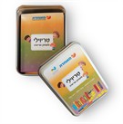 משחק קלפים משפחתי בקופסת פח